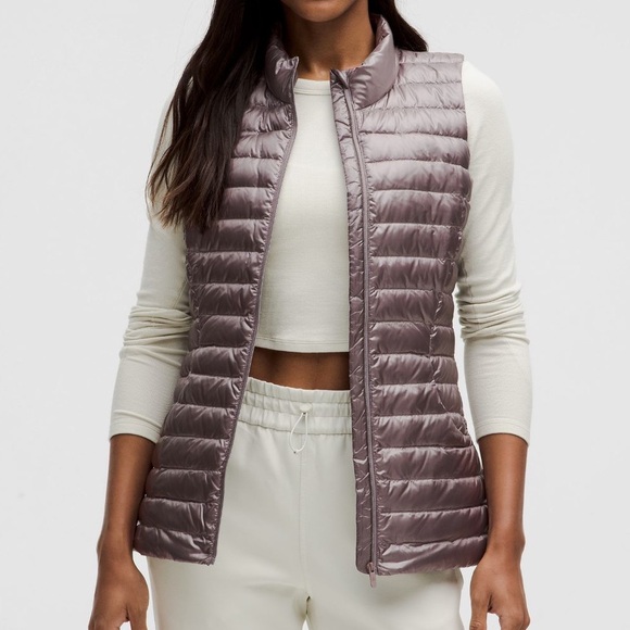 Lululemon Pack It Down Vest *Shine size 4 in lunar rock